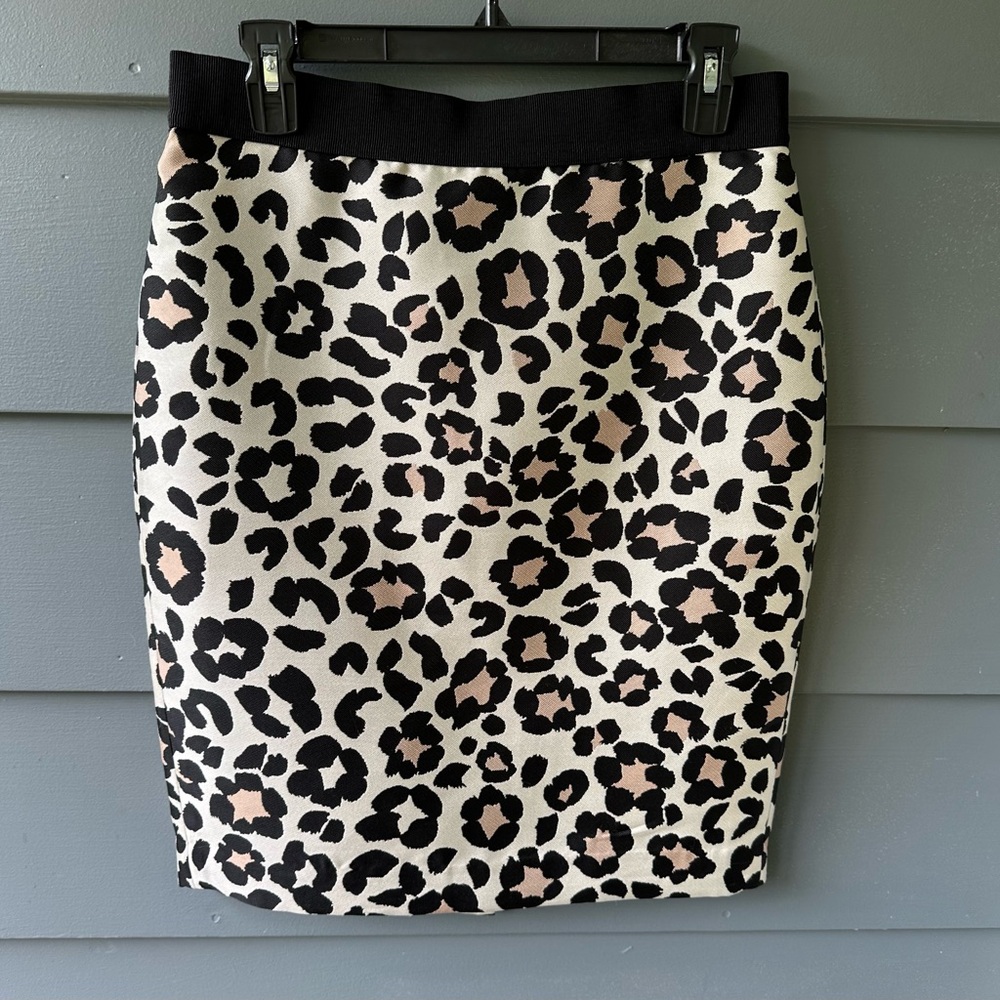 Ann Taylor animal print pencil skirt sz 6 cheetah leopard